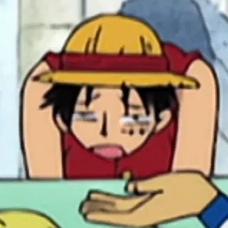 😩 Luffy One Piece Anime, Mangá, One Piece, Luffy, Chapéu de Palha telegram sticker