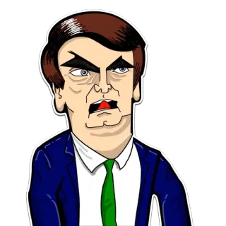 😝 Jair Bolsonaro 정치인, 정치가, 브라질, 보우소나루 telegram sticker