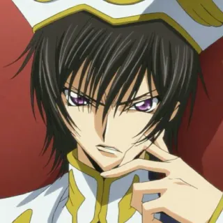 🔗 Lelouch Lamperouge Code Geass Anime, Personagem, Lelouch, Code Geass, Realeza telegram sticker