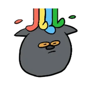 ⚪️ Dibujo animado, Personaje, Ilustración, Pegatina, Arte, Abstracto whatsapp sticker