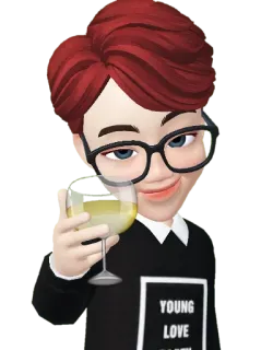 🍷 YOUNG LOVE OLD pessoa, taça de vinho, amor jovem, festa, brinde, bebendo telegram sticker