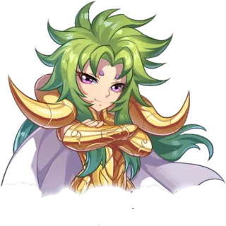 😼 Shaka Saint Seiya Anime, Mangá, Saint Seiya, Shaka, Cavaleiro de Ouro, Virgem, Personagem telegram sticker