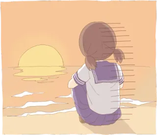 Summer girlfriend ENG :: @line_stickers telegram stickers