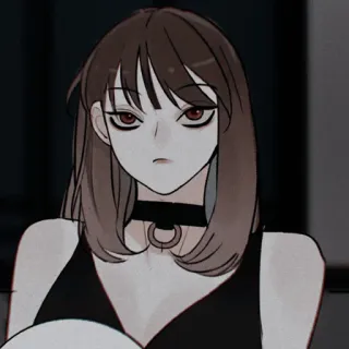 🍶 woman, portrait, girl, anime, cartoon, illustration telegram sticker