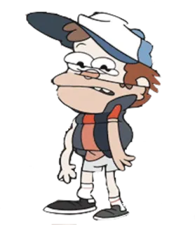😑 Dipper Pines Gravity Falls Dessin animé, Personnage, Dipper Pines, Gravity Falls telegram sticker