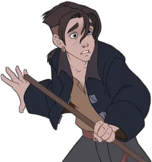 😨 Jim Hawkins Treasure Planet Jim Hawkins, Il pianeta del tesoro, Disney, animato, personaggio, cartone animato telegram sticker