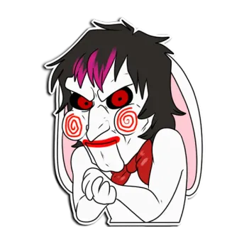 😈 Billy the Puppet Saw horror, billy the puppet, saw movie, jigsaw, creepy, villain, puppet, scary telegram sticker