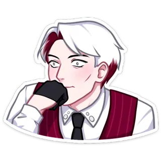 😐 Аниме, Манга, Персонаж, Мужчина, Иллюстрация telegram sticker