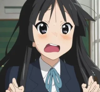 😱 anime, assustado, desenho animado, chocado, surpreso telegram sticker