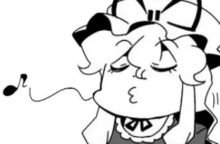 😗 anime, manga, character, art, cute, kawaii, fanart, illustration telegram sticker