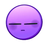 😲 Schädel, Lila, Schrei, Cartoon, Emoji, Geist telegram sticker