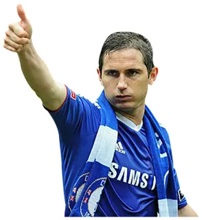 🤙 Frank Lampard fútbol, fútbol, deportes, pulgar arriba, atleta, Chelsea whatsapp sticker