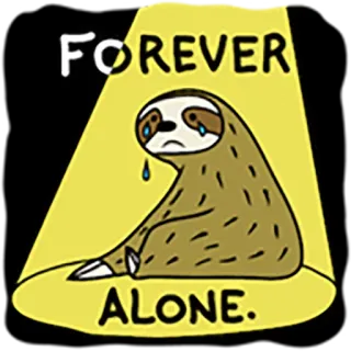 Sloth Party telegram stickers