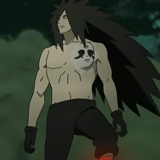 🀄️ Madara Uchiha Naruto Anime, Manga, Ninja, Uchiha, Złoczyńca, Długie włosy telegram sticker
