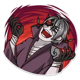 😈 Аниме, Персонаж, Зло, Злодей, Мультфильм telegram sticker