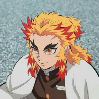 🔥 Rengoku Kyoujurou Demon Slayer アニメ, 煉獄, 鬼滅の刃, キャラクター telegram sticker