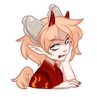 Вареник-тян telegram stickers