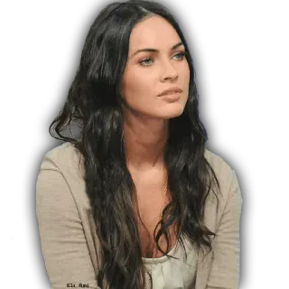 🤔 Megan Fox Promi, Schauspielerin, Frau, schön telegram sticker