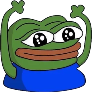 ✋ Pepe the Frog pepe, frog, meme, internet, cartoon, emotions telegram sticker
