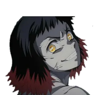 😏 Rui Demon Slayer Anime, Demonio, Rui, Demon Slayer, Personaje whatsapp sticker