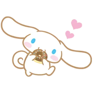 ❤️ Cinnamoroll cute, kawaii, sanrio, cinnamoroll, donut telegram sticker