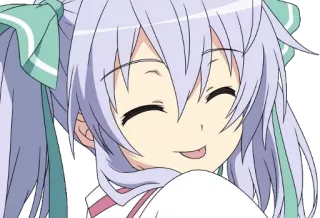 😝 anime, girl, smiling, cute, cartoon telegram sticker