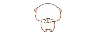 😔 猫, 祈り, おねだり, かわいい, 動物 telegram sticker