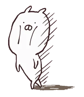 💨 Cartoon, Tier, Niedlich, Aufkleber, Weiß, Kreatur, Kawaii telegram sticker