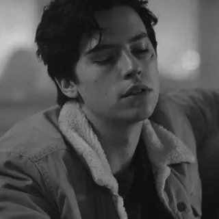 ⚓️ Jughead Jones Riverdale Jughead, Riverdale, Cole Sprouse, portrait, homme, ado telegram sticker
