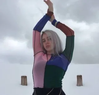✨ Billie Eilish célébrité, chanteur, musique, pop, femme telegram sticker