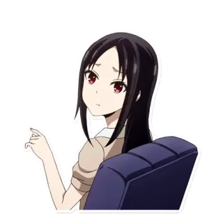 ☝ Anime, Chica, Dibujo animado, Personaje, Ilustración whatsapp sticker