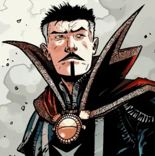 🧣 Doctor Strange doctor strange, marvel, komiks, czarodziej, magia, superbohater telegram sticker
