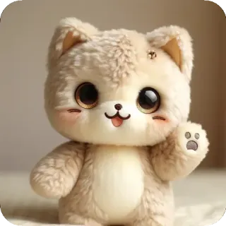 😘 кот, котенок, милый, мультфильм, животное, питомец, каваи, плюш telegram sticker