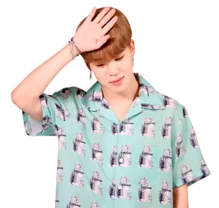 👋 kpop, sänger, promi, porträt, person, mann, jimin telegram sticker