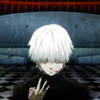 🖤 Ken Kaneki Tokyo Ghoul Anime, Ghoul, Kaneki, Sangue, Mangá telegram sticker