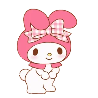 💬 My Melody My Melody, Sanrio, lapin, mignon, dessin animé, kawaii telegram sticker