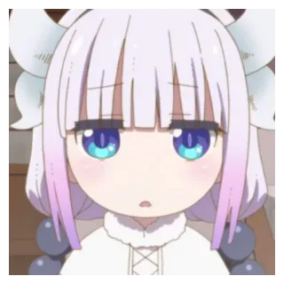 ☁️ Kanna Kamui Miss Kobayashi's Dragon Maid Anime, Kanna, Kawaii, Mignon, Dragon telegram sticker