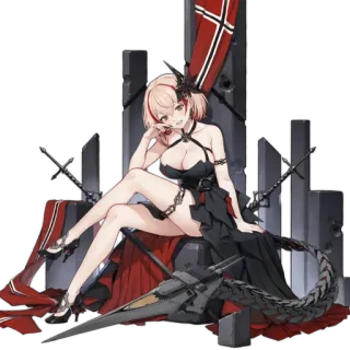 😏 Anime, Gadis, Senjata, Militer, Bendera, Jerman, Kapal telegram sticker