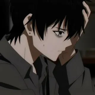 🕳 Anime, Triste, Estresado, Preocupado, Cansado whatsapp sticker