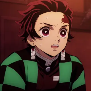 🔥 Tanjiro Kamado Demon Slayer animé, demon slayer, tanjiro, kamado, dessin animé, personnage telegram sticker