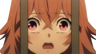 😨 Raphtalia The Rising of the Shield Hero anime, Raphtalia, triste, piangendo, preoccupato, intrappolato telegram sticker