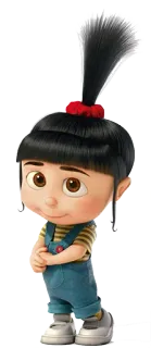 🙊 Agnes Despicable Me cartoon, girl, character, child, cute, animated telegram sticker