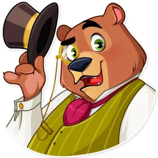 Todd Bear telegram stickers