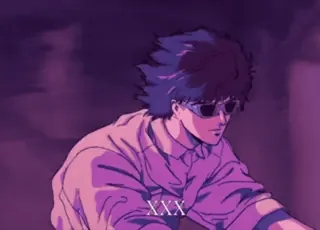 🪐 XXX Anime, Postać, Okulary, Mężczyzna, XXX telegram sticker