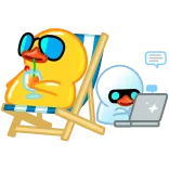 🧑💻 Duck telegram sticker