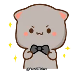😎 고양이, 귀여운, 스티커, 만화, 동물, 귀여운 telegram sticker