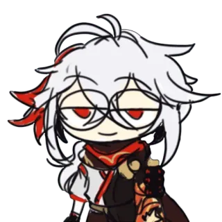 😏 Kaedehara Kazuha Genshin Impact anime, game, kaedehara kazuha, genshin impact, character, fanart telegram sticker