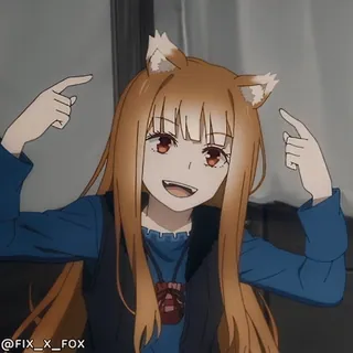 😀 Holo Spice and Wolf @FIX_x_FOX whatsapp sticker
