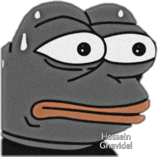 😥 Hossein
Ghavidel meme, internet, kikker, nerveus, zweten telegram sticker