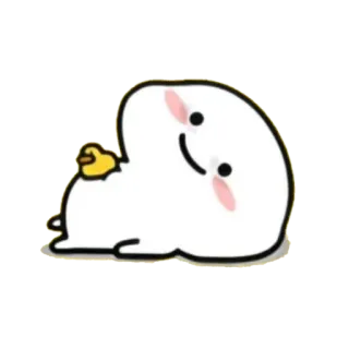 🪃 dễ thương, nhãn dán, vịt, kawaii, blob telegram sticker